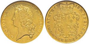 George II. 1727-1760. 2 Guineas 1738.  S. ... 