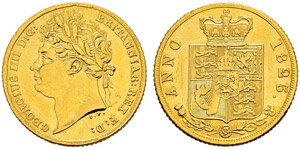 George IV. 1820-1830. Half sovereign 1825.  ... 