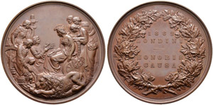 Victoria, 1837-1901. Bronzemedaille 1862. ... 