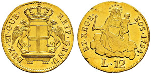 Genova - Dogi Biennali, 1528-1797. 12 Lire ... 