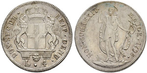 Genova - Dogi Biennali, 1528-1797. 4 Lire ... 