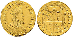 Milano - Filippo IV. 1621-1665. Quadrupla.  ... 