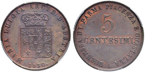 Parma - Maria Luigia dAustria, 1815-1847. 5 ... 