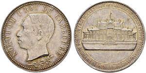 Norodom I. 1860-1904. Silbermedaille 1902. ... 