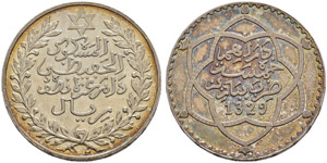 Königreich - Abd al-Hafiz, 1908-1912. 5 ... 
