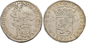Geldern, Provinz - Silberdukat 1707.  27.96 ... 