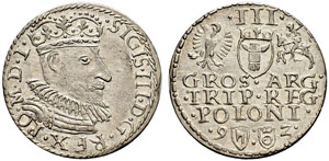 Sigismund III. 1587-1632. 3 Groschen 1592, ... 