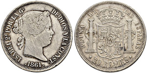 Königreich - Isabella II. 1833-1868. 20 ... 