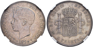 Königreich - Alfonso XIII. 1886-1931. 5 ... 