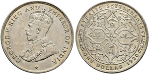 George V. 1910-1936. 1 Dollar 1920.  16.81 ... 