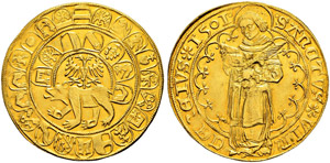 5-facher Goldgulden 1501. Goldabschlag vom ... 