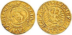 Goldgulden 1539. Av. Berner Wappenschild in ... 