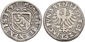 Dicken 1541. Av. Einfaches Berner Wappen mit ... 