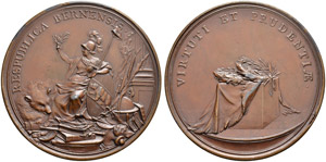 Verdienstmedaille in Kupfer 1752. Stempel ... 