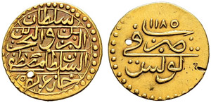Mustafa III (1171-1187ah / 1757-1774ce) - ½ ... 