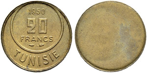 Essaies - 20 francs  1950ce (uniface)  AlAe  ... 