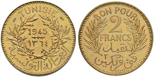 Piedforts with essaies - 2 francs  ... 