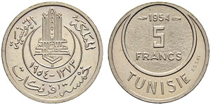 Piedforts with essaies - 5 francs  ... 