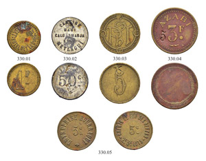 Tokens - Lot of 5 tokens:  all from outside ... 