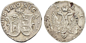 4 Kopecks 1757, Red Mint. 0.84 g. Bitkin ... 