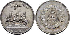 Silver medal ”PEACE OF PARIS 1814”. ... 