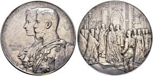 Silver medal ”Wedding of Nicholas II and ... 