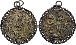 Brüssel, Stadt - Silbermedaille 1577. Auf ... 