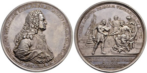 Nürnberg, Stadt - Silbermedaille 1742. Auf ... 