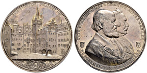 Nürnberg, Stadt - Silbermedaille 1890. ... 