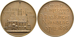Nürnberg, Stadt - Bronzemedaille 1898. ... 