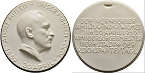 Nürnberg, Stadt - Porzellanmedaille 1939. ... 