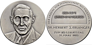 Nürnberg, Stadt - Silbermedaille 1985. Zum ... 