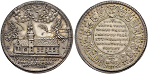 Regensburg, Stadt - Silbermedaille 1627. Auf ... 