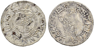 Thann - Batzen 1623. 1.28 g. Engel/Lehr 42 ... 