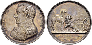 George III. 1760-1820.  - Silbermedaille ... 