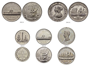 Lots - Diverse Medaillen. Zinnmedaille 1843, ... 