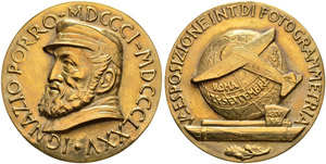 Medaglia in bronzo 1938. Ignazio Porro ... 