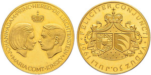 Franz Josef II. 1938-1989.  - Goldmedaille ... 