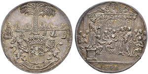 Rotterdam, Stadt - Silbermedaille 1689. ... 