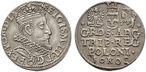 Sigismund III. 1587-1632.  - 3 Groschen ... 