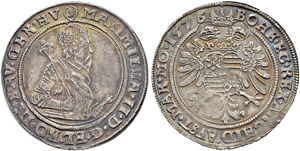 Maximilian II. 1564-1576.  - Taler 1576, ... 