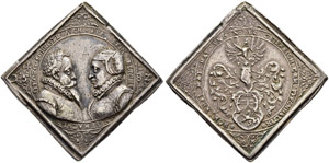Rudolf II. 1576-1612.  - Silbermedaille ... 