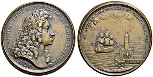 Karl VI. 1711-1740.  - Bronzemedaille 1720. ... 