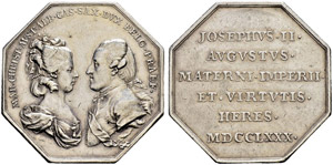 Joseph II. 1765-1790.  - Silbermedaille ... 