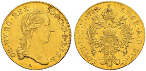 Joseph II. 1765-1790.  - Dukat 1787, A Wien. ... 