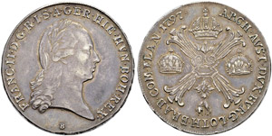 Franz II. (I.), 1792-1835.  - Kronentaler ... 