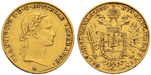 Franz II. (I.), 1792-1835.  - 1/2 Sovrano ... 