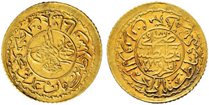 Mahmud II. 1808-1839.  - 1 neuer Adli Altin ... 