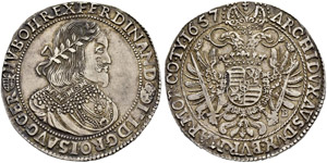 Ferdinand III. 1637-1657.  - Taler 1657, ... 