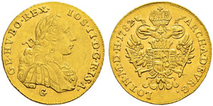 Josef II. 1765-1790.  - Dukat 1782, G ... 